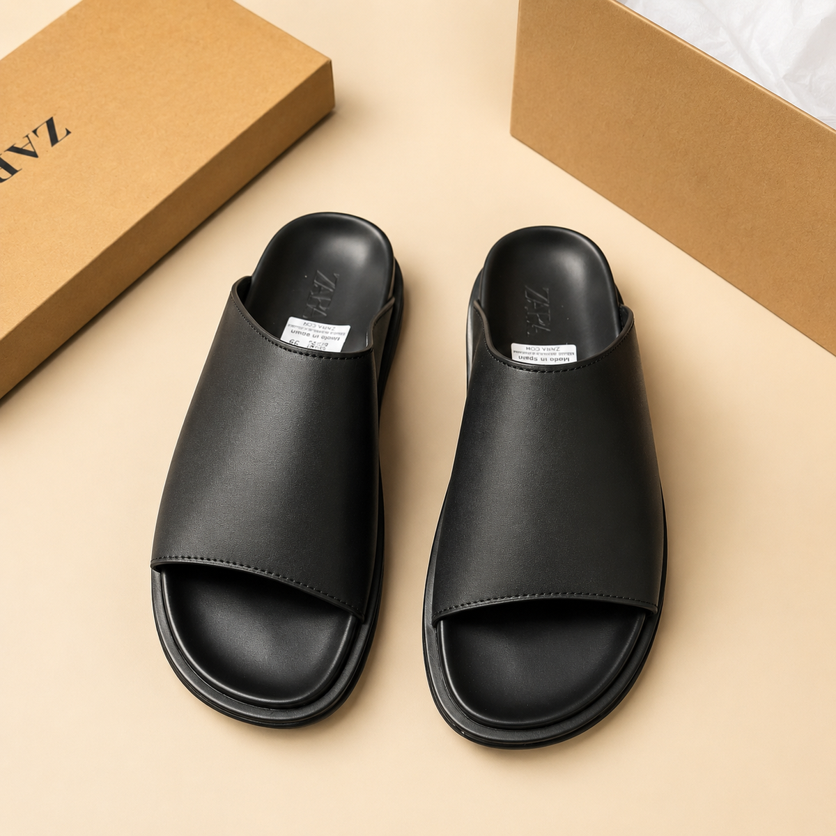Claquette zara noir
