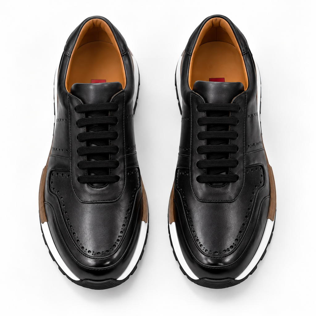 Sneaker hansberg cuir noir