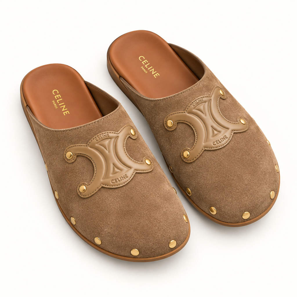 Babouche cuir chic