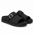 Sandale cuir noire élégante